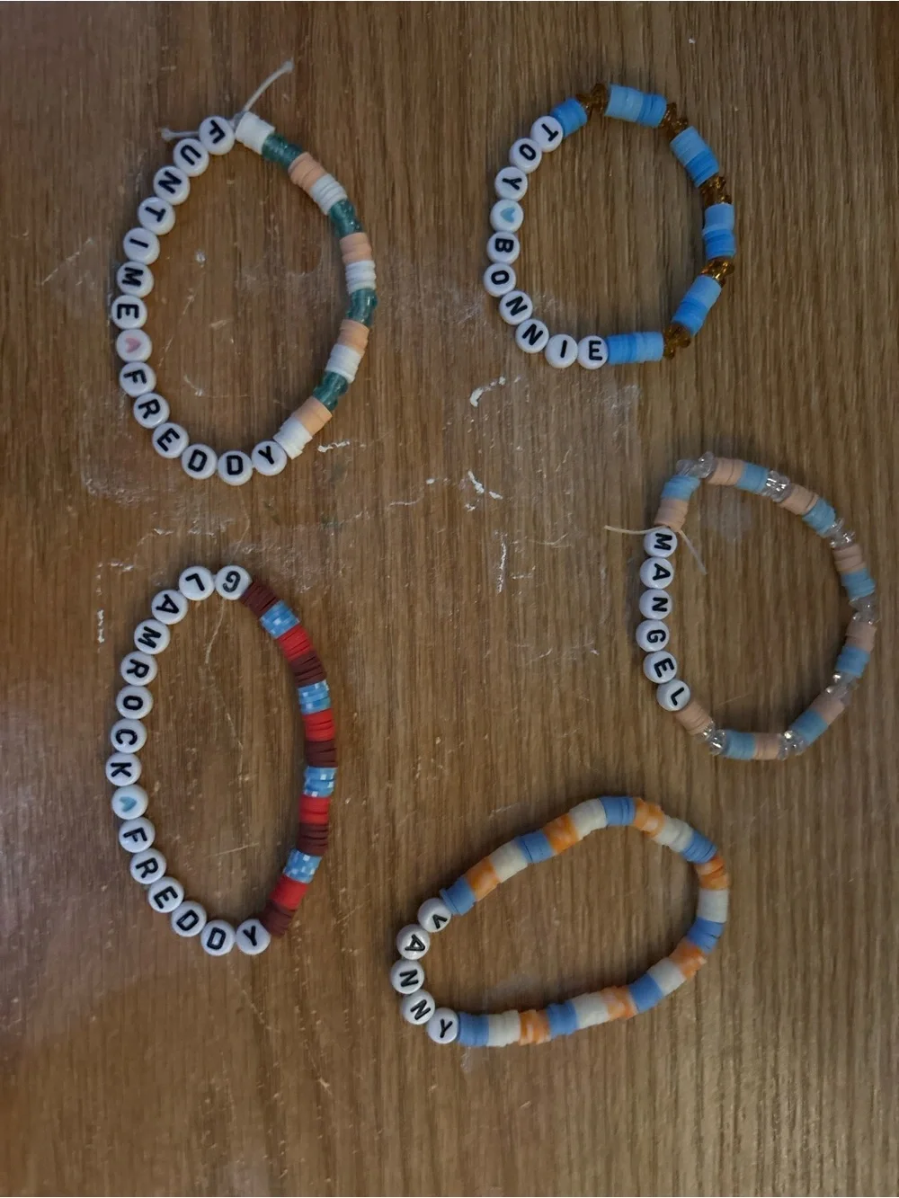 Custom Kids Multicolor Beaded Name Bracelet - Assorted Colors